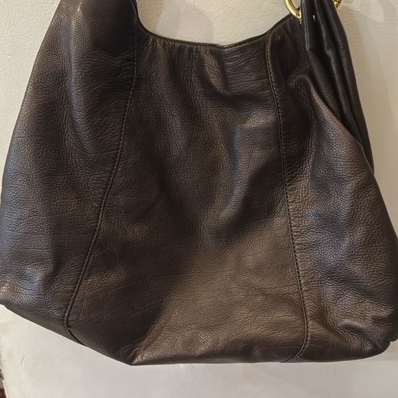 Michael Kors Brown and Gold Hobo Bag with Leather Handles - Picture 7 of 7
